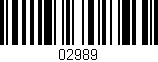 Código de barras (EAN, GTIN, SKU, ISBN): '02989'