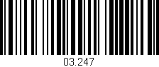 Código de barras (EAN, GTIN, SKU, ISBN): '03.247'