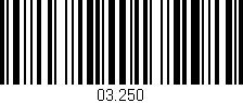Código de barras (EAN, GTIN, SKU, ISBN): '03.250'