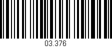 Código de barras (EAN, GTIN, SKU, ISBN): '03.376'