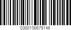 Código de barras (EAN, GTIN, SKU, ISBN): '0300130679146'