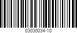 Código de barras (EAN, GTIN, SKU, ISBN): '03030034-10'
