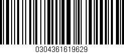 Código de barras (EAN, GTIN, SKU, ISBN): '0304361619629'