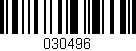 Código de barras (EAN, GTIN, SKU, ISBN): '030496'