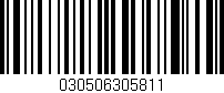 Código de barras (EAN, GTIN, SKU, ISBN): '030506305811'