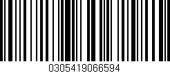Código de barras (EAN, GTIN, SKU, ISBN): '0305419066594'