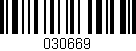 Código de barras (EAN, GTIN, SKU, ISBN): '030669'