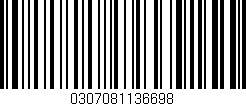 Código de barras (EAN, GTIN, SKU, ISBN): '0307081136698'