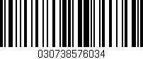 Código de barras (EAN, GTIN, SKU, ISBN): '030738576034'
