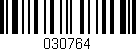 Código de barras (EAN, GTIN, SKU, ISBN): '030764'