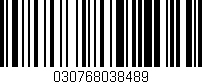 Código de barras (EAN, GTIN, SKU, ISBN): '030768038489'