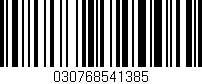 Código de barras (EAN, GTIN, SKU, ISBN): '030768541385'
