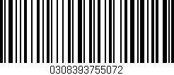 Código de barras (EAN, GTIN, SKU, ISBN): '0308393755072'