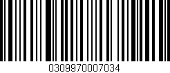 Código de barras (EAN, GTIN, SKU, ISBN): '0309970007034'