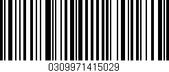 Código de barras (EAN, GTIN, SKU, ISBN): '0309971415029'