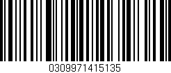 Código de barras (EAN, GTIN, SKU, ISBN): '0309971415135'