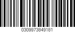 Código de barras (EAN, GTIN, SKU, ISBN): '0309973849181'
