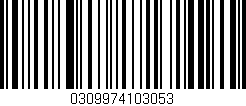 Código de barras (EAN, GTIN, SKU, ISBN): '0309974103053'