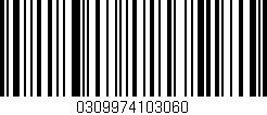 Código de barras (EAN, GTIN, SKU, ISBN): '0309974103060'