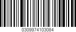 Código de barras (EAN, GTIN, SKU, ISBN): '0309974103084'