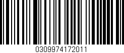 Código de barras (EAN, GTIN, SKU, ISBN): '0309974172011'
