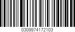 Código de barras (EAN, GTIN, SKU, ISBN): '0309974172103'