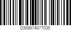 Código de barras (EAN, GTIN, SKU, ISBN): '0309974677035'