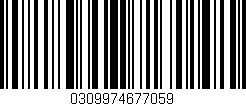 Código de barras (EAN, GTIN, SKU, ISBN): '0309974677059'