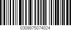 Código de barras (EAN, GTIN, SKU, ISBN): '0309975074024'