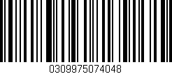Código de barras (EAN, GTIN, SKU, ISBN): '0309975074048'
