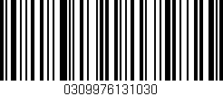 Código de barras (EAN, GTIN, SKU, ISBN): '0309976131030'