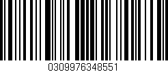 Código de barras (EAN, GTIN, SKU, ISBN): '0309976348551'