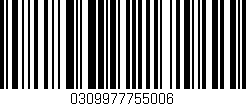 Código de barras (EAN, GTIN, SKU, ISBN): '0309977755006'