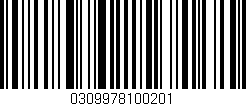 Código de barras (EAN, GTIN, SKU, ISBN): '0309978100201'