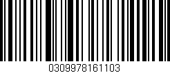 Código de barras (EAN, GTIN, SKU, ISBN): '0309978161103'