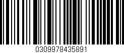 Código de barras (EAN, GTIN, SKU, ISBN): '0309978435891'