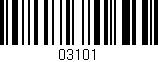 Código de barras (EAN, GTIN, SKU, ISBN): '03101'