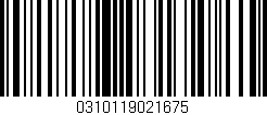 Código de barras (EAN, GTIN, SKU, ISBN): '0310119021675'