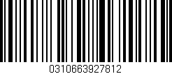 Código de barras (EAN, GTIN, SKU, ISBN): '0310663927812'