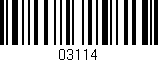 Código de barras (EAN, GTIN, SKU, ISBN): '03114'