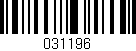 Código de barras (EAN, GTIN, SKU, ISBN): '031196'
