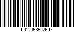 Código de barras (EAN, GTIN, SKU, ISBN): '0312056502607'