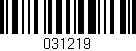 Código de barras (EAN, GTIN, SKU, ISBN): '031219'