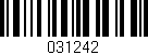Código de barras (EAN, GTIN, SKU, ISBN): '031242'