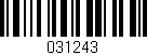 Código de barras (EAN, GTIN, SKU, ISBN): '031243'
