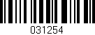 Código de barras (EAN, GTIN, SKU, ISBN): '031254'