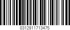 Código de barras (EAN, GTIN, SKU, ISBN): '0312911713475'