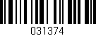 Código de barras (EAN, GTIN, SKU, ISBN): '031374'