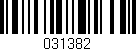 Código de barras (EAN, GTIN, SKU, ISBN): '031382'
