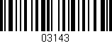 Código de barras (EAN, GTIN, SKU, ISBN): '03143'